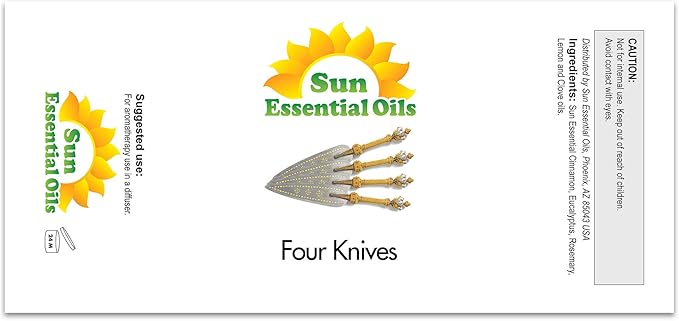 Sun Essential Oils – 4 oz Four Knives Essential Oil Blend - Image 2