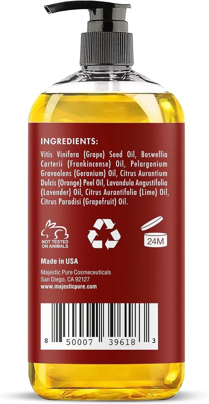 MAJESTIC PURE Frankincense Scar and Stretch Massage Oil - Image 3