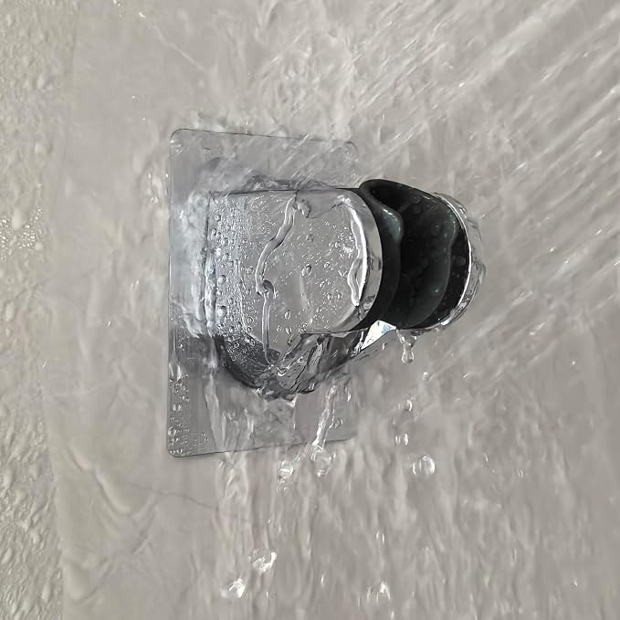 Strong Adhesive and Waterproof Shower Head Holder, Adjustable Handheld Shower - Image 3