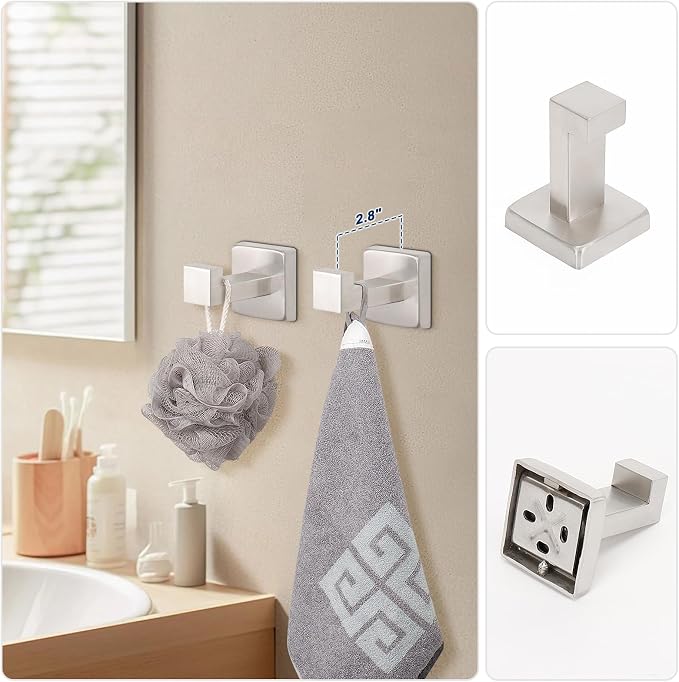 NearMoon 5 Pieces Bathroom Hardware Set 304 Stainless Steel - Image 6