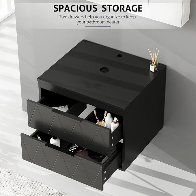 eclife 24" Floating Bathroom Vanities - Image 5