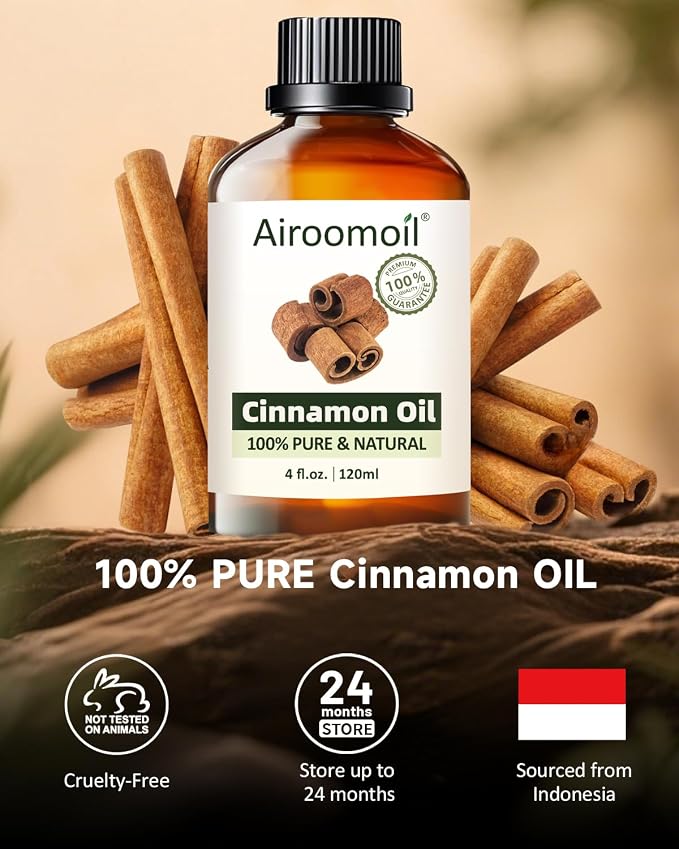 Pure Cinnamon Essential Oil, 100% Natural Cinnamon Oil, Premium Grade Essential - Image 2