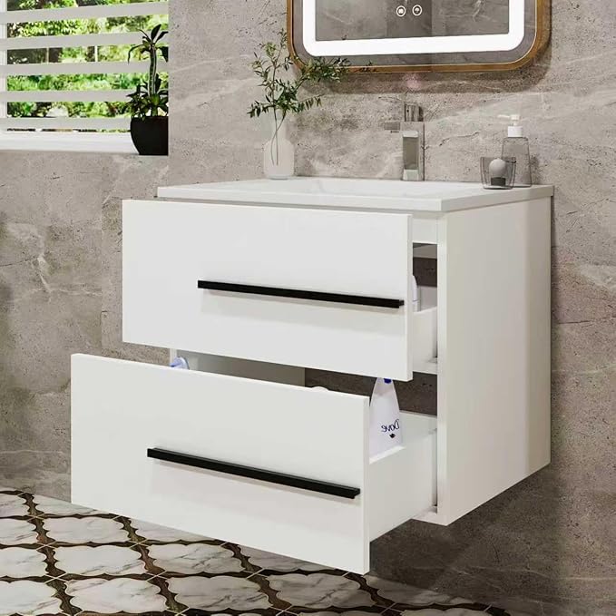 Bathroom Vanity no Sink 24" Designer Floating Bathroom Vanity - Image 4