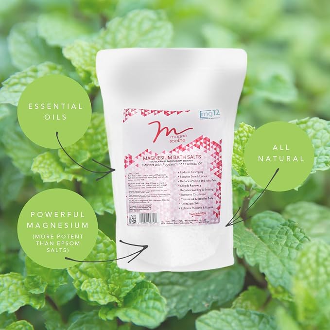 5.5lb MagneSoothe Peppermint Magnesium Bath Salt - Image 3