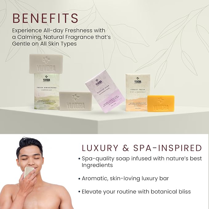 6 Pcs Women Natural Handmade Body Soaps 5 OZ Pack Floral Radiance Long lasting - Image 6