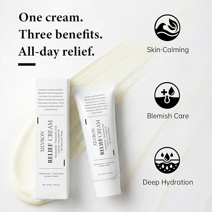 2 PCS Relief Cream, Korean Skin Care Moisturizer - Image 8