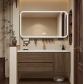 Floating Bathroom Vanity 60 inch, Restroom Vanity Set Includes Smart LED by LUTHXAY
