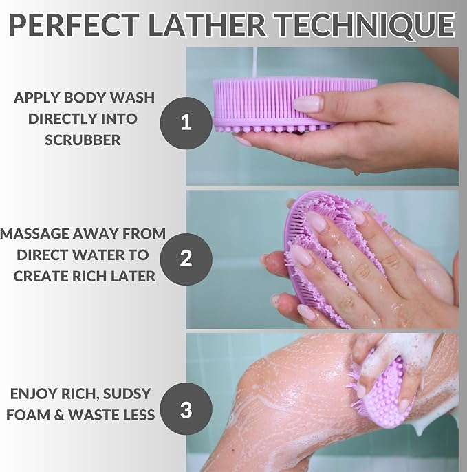 Silicone Body Scrubber for Shower - Image 9