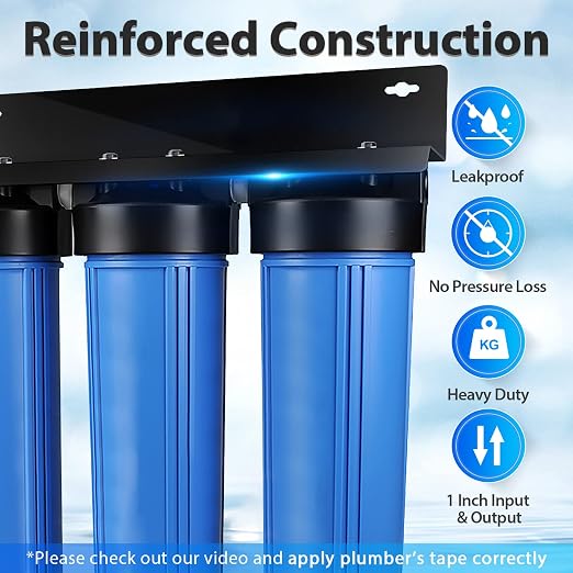 iSpring WGB32B-KS Whole House Water Filter System, 3-Stage Filtration, Hydrogen - Image 2