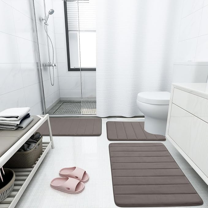 Buganda Memory Foam Bath Mat, 35.4" x 24", Ultra Soft and Non-Slip Bathroom Rugs - Image 6