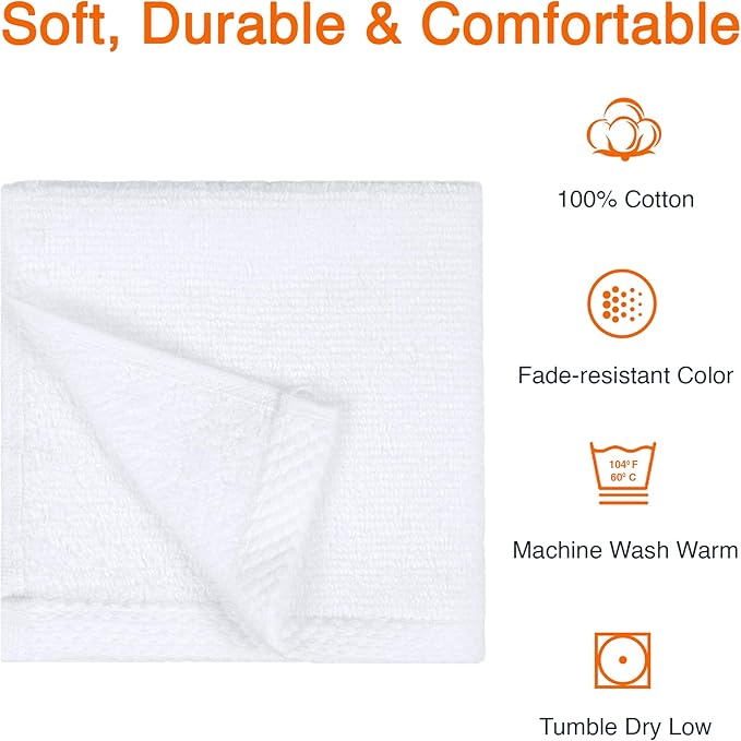 Amazon Basics Cotton Washcloths - Image 4