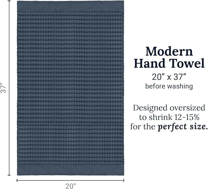 GILDEN TREE Waffle Hand Towels for Bathroom Quick Dry Large Luxury Lint Free - Image 9