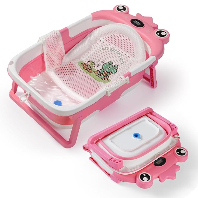 Baby Bathtub, Collapsible Baby Bath Tub by TBHAPY