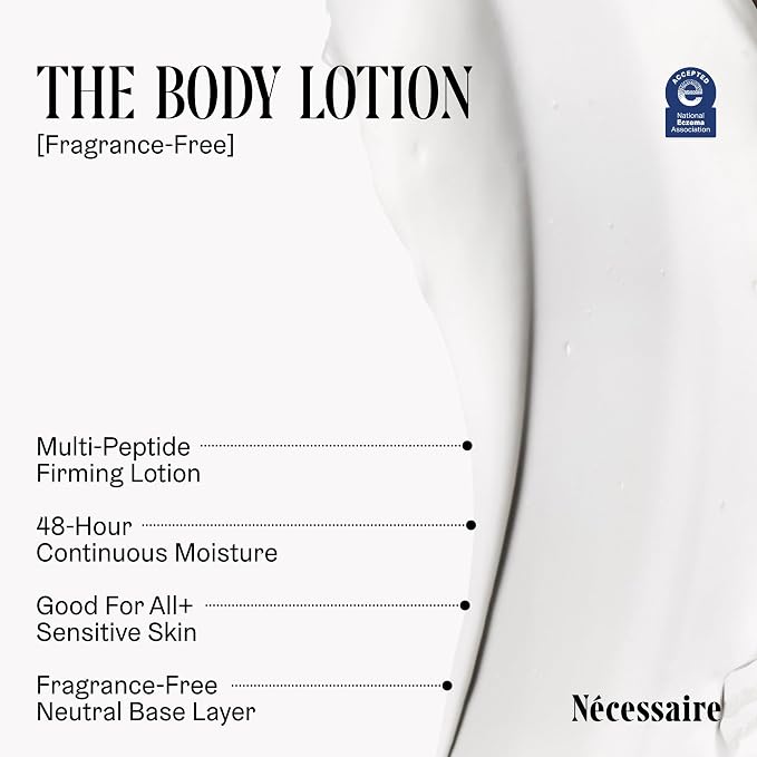 Nécessaire The Body Lotion Fragrance-Free — Unscented Multi-Peptide Body - Image 3