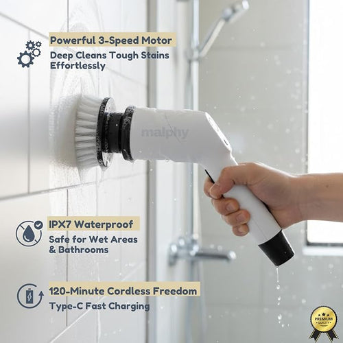 15-in-1 Electric Scrub Brush Cordless, Power Scrubber - Image 2