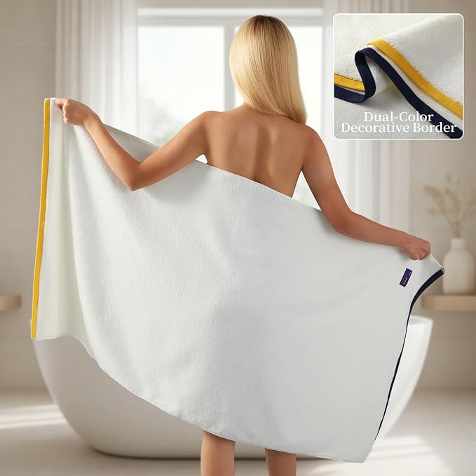 REDKISS 2 Pack 100% Cotton Bath Towels - Image 2