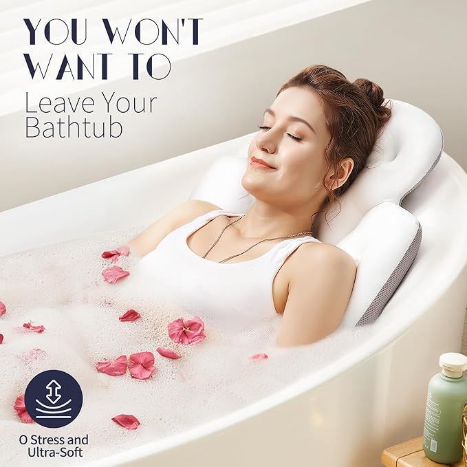 Full Body Bath Pillow for Bathtub, Thick Bathtub Cushion - Image 4