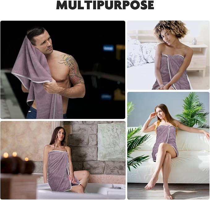 KinHwa Microfiber Bath Towel Large Bathroom Towel Absorbent Shower Towels Soft - Image 5
