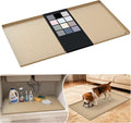 URMONA Waterproof Silicone Under Sink Mat 34'' x 19'' Shelf Liner by URMONA