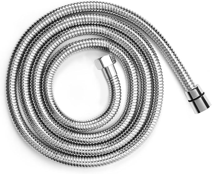 Shower Hose Extra Long 118 Inches Brushed Chrome Handheld Shower Head Hose by Blissland