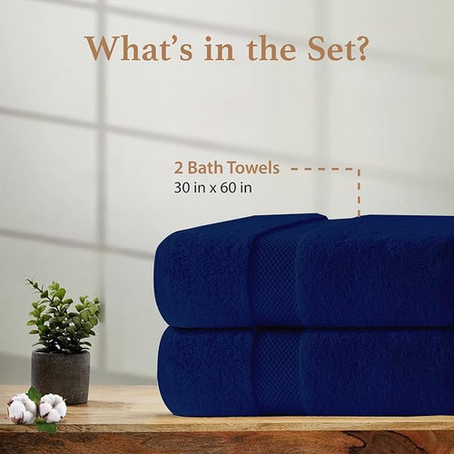 100% Cotton Bath Towels, Luxury 700 GSM Bath Towel, Highly Absorbent Bathroom - Image 2