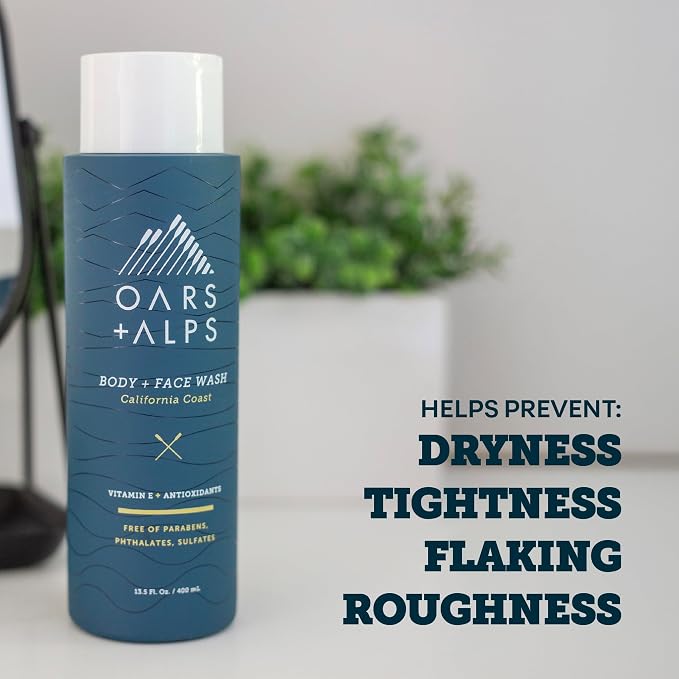 Oars + Alps Body and Face Wash for Men, Mens Body Wash & Face Cleanser - Image 6
