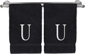 Monogrammed Hand Towel, Personalized Initial Gift, Extra Absorbent 100% Turkish by BareCotton