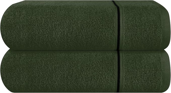 MyOwn Cotton 2 Pack Oversized Bath Towel Set 28x55 inches, Large Bath Towels by Unknown
