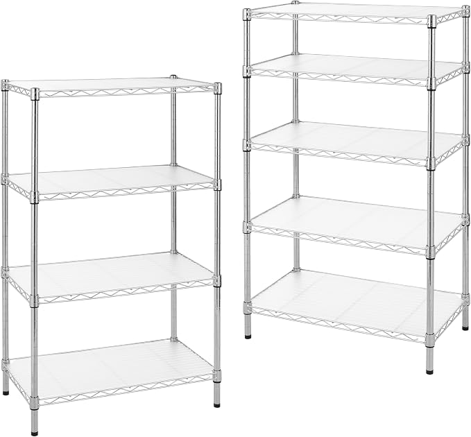Finnhomy 9-Tier Wire Shelving Unit Adjustable Steel Wire Rack Shelving - Image 6