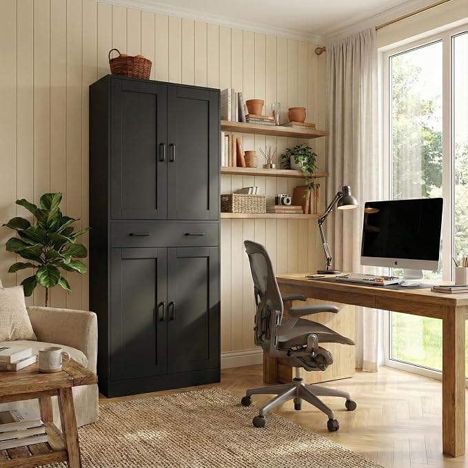 71" Tall Kitchen Pantry Cabinet, Freestanding Storage Cabinet - Image 5