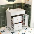 Bathroom Vanity with Sink Combo, 2 Drawers and Drain by Unknown