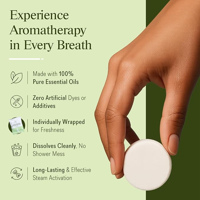 Shower Steamers Aromatherapy Gift Set – 10 Pack Eucalyptus, Mint & Citrus - Image 7
