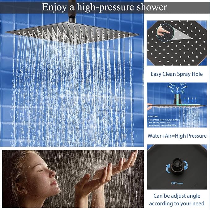 Shower Faucet Set Oil Rubbed Bronze Shower System, Knob Switch Diverter Shower - Image 4