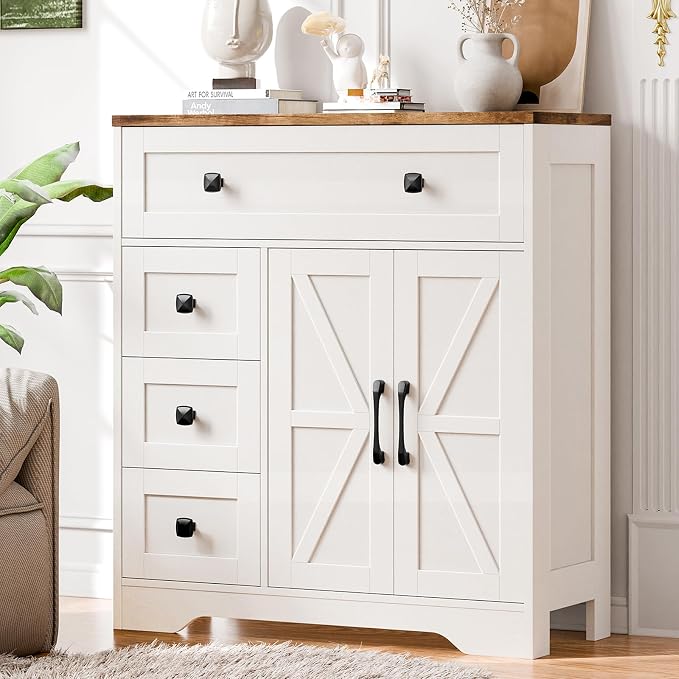Vabches Farmhouse Storage Cabinet by Vabches