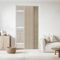 Accordian Door Curtain, 100% Blackout Folding Magnetic Doorway Curtains by JILRON