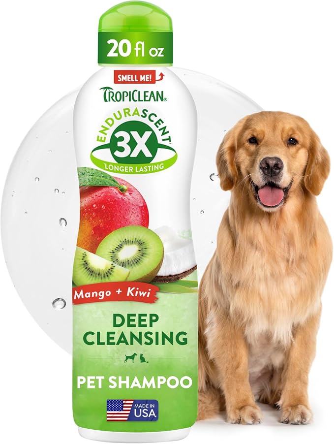 TropiClean Deep Cleansing Dog Shampoo, Powerful Odor Control, Puppy Safe by TropiClean