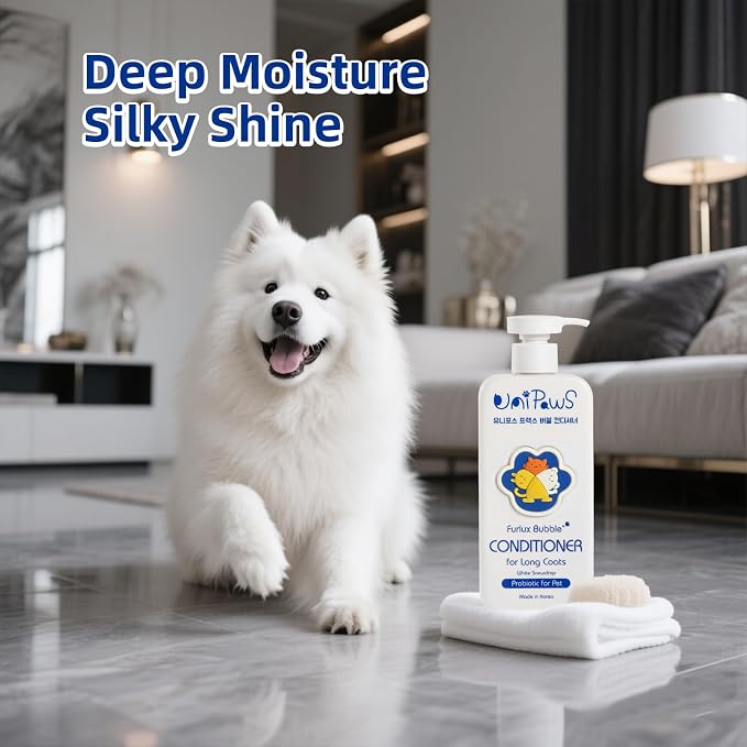 Unipaws Biotin Long-Haired Dog Conditioner – Volumizing, Anti-Shedding - Image 4