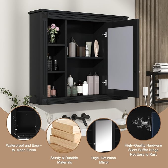 Merax 36" Bathroom Vanity with Sink, 36 inch Bathroom Vanity Storage Cabinet - Image 6