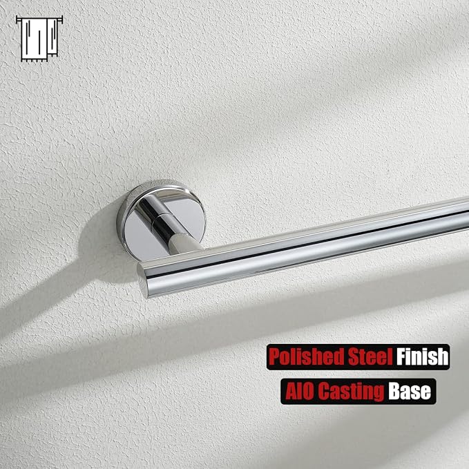 JQK Chrome Towel Bar, 20.5 Inch 304 Stainless Steel Thicken 0.8mm Towel Rack - Image 8