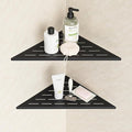 Neodrain 12 Inch Matte Black Corner Shelf Set of 2, Shower Shelves by Neodrain
