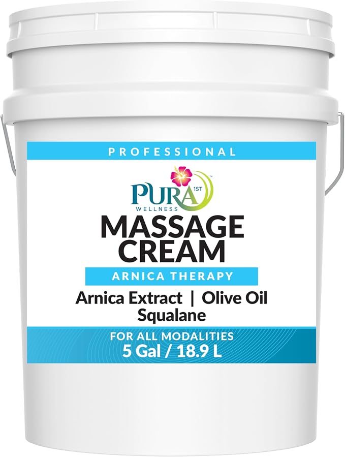 Wellness Professional Arnica Therapy 5 Gallon Massage Cream, Arnica Cream by Pura1st
