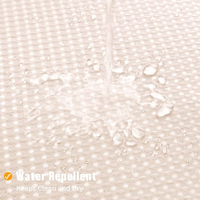 MitoVilla Pink Waffle Small Stall Shower Curtain Liner Set 36 x 74, No Hooks - Image 6