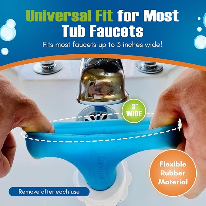 Rinseroo Slip-On Bathtub Faucet Sprayer Attachment. Ultra-Flex Dog Shower - Image 4