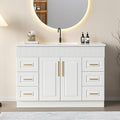48” Bathroom Vanity with Sink, Freestanding Bathroom Vanity with Integrated by BUPWHEK