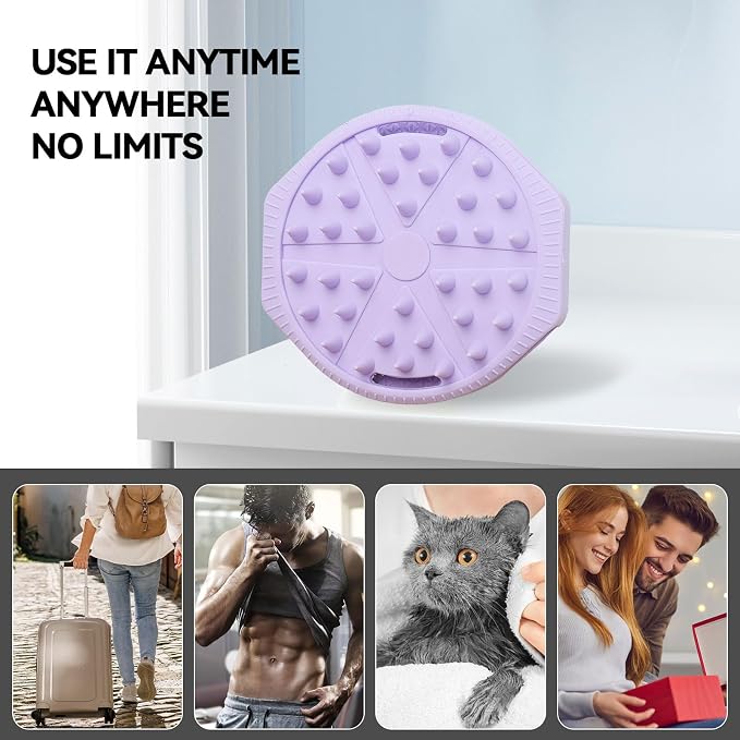 Dual-Sided Silicone Body Scrubber as Stocking Stuffers, Silicone Loofah - Image 7