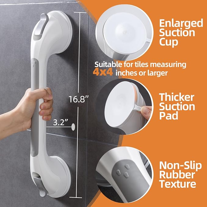 Shower Handle 2 Pack, 17 Inch Grab Bars - Image 3