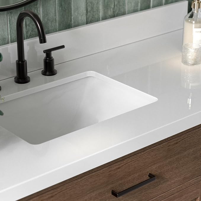 ARIEL Hepburn 61 Inch Single Rectangle Sink Bathroom Vanity - Image 3