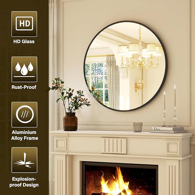 30 Inch Round Mirror - Image 4