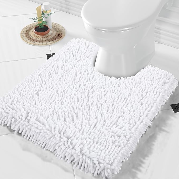 Yimobra Toilet Rugs U Shaped Washable, Extra Thick Soft Absorbent Chenille by Yimobra