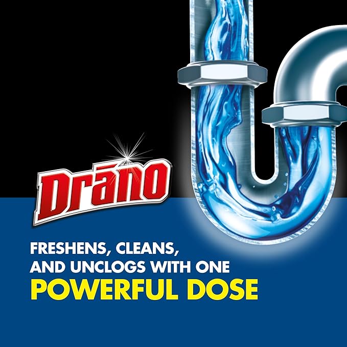 Drano Dual-Force Foamer Clog Remover, Commercial Line, 17 oz - Image 6